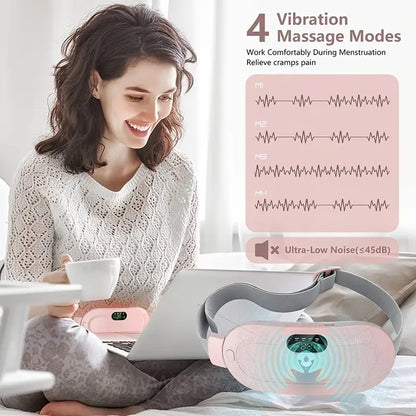 Portable Cordless Heating Pad with 3-Speed Massage