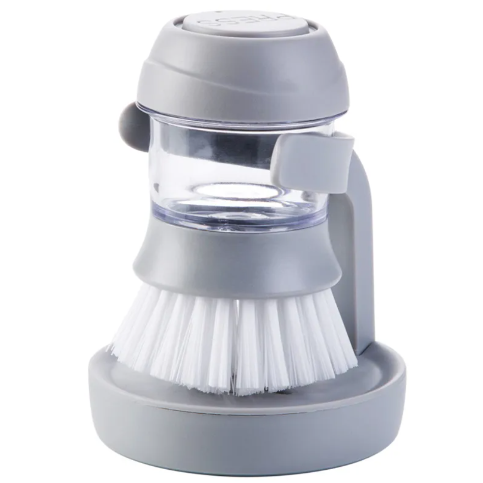 Liquid Soap Dish & Pot Washing Brush