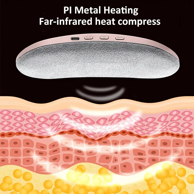 Portable Cordless Heating Pad with 3-Speed Massage