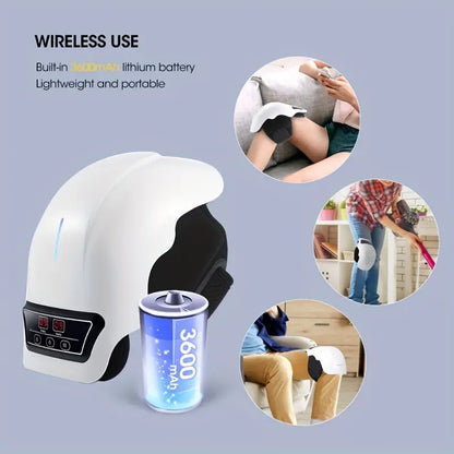 Electric Knee Massager with Heat and Vibration Therapy