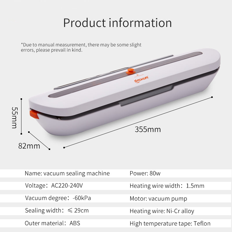 Home Vacuum Sealer Automatic Food Packaging Machine