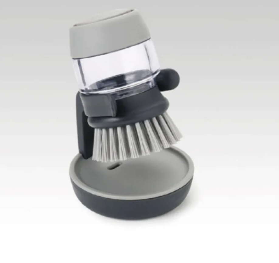 Liquid Soap Dish & Pot Washing Brush