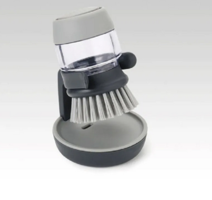 Liquid Soap Dish & Pot Washing Brush
