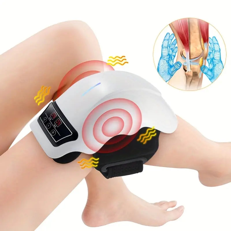 Electric Knee Massager with Heat and Vibration Therapy