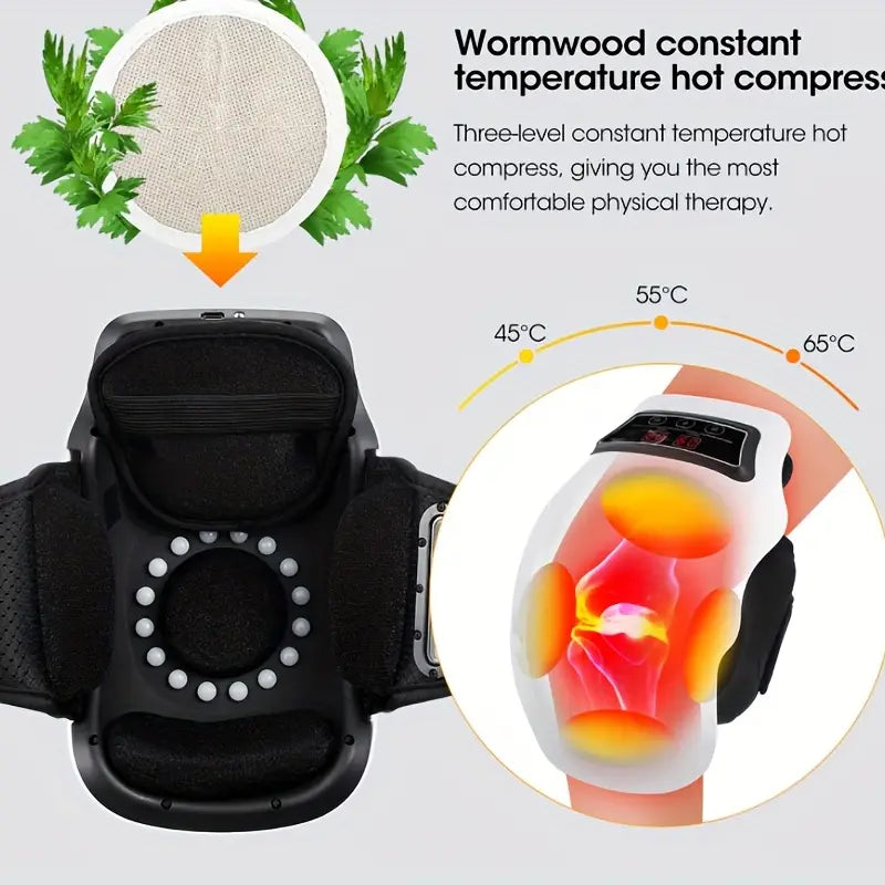 Electric Knee Massager with Heat and Vibration Therapy